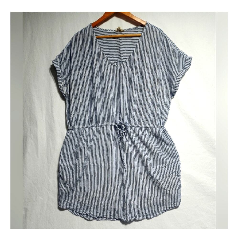 A.N.A Blue & White Stripped Classic Mini Dress Size XL